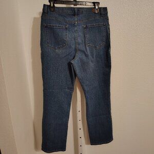 Lee Classic Fit Straight Leg Women's Jeans Size 12 Short Denim Blue Stretch